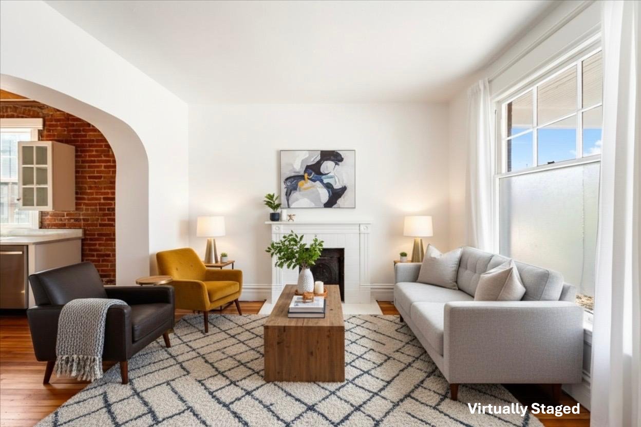 Living room - after AI staging